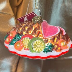 Christmas Ornament Holiday Ham Festive Holidays Glass Ornament